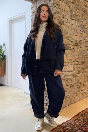 Mercer Soft Twill Jacket Navy 